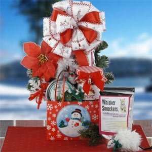  Snowflakes On Whiskers Cat Gift Basket  Basket Theme 
