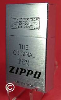 ZIPPO 1932 REPLICA SECOND RELEASE ORIGINAL *RARE* #S41  