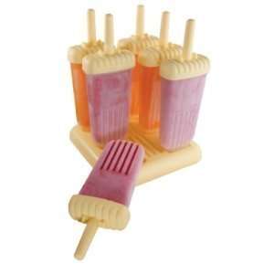  Tovolo Groovy Ice Pop Molds, Set of 6   Yellow