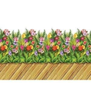  Insta Theme Tropical Flower and Bamboo Walkway Border 