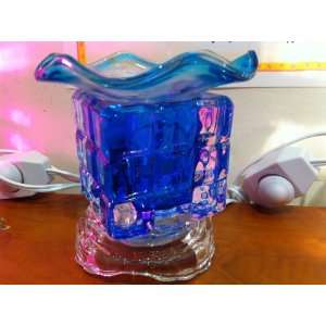    Smile case blue Glass Electric Oil Burner