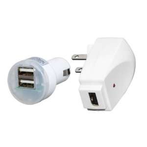  Avantgarde® Universal USB Car + USB Wall Charger Adapters 