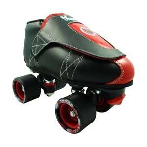  Vanilla Junior Jam Roller Skates Black and Red Sports 