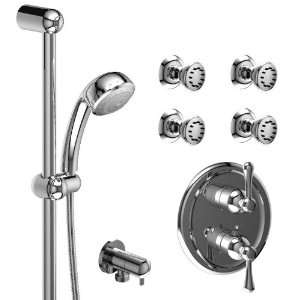   with Hand Shower Rail and 4 Body Jets KIT 242FILBNC