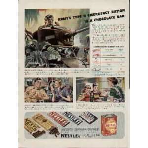   Chocolate Bar by Montgomery Melbourne  1942 Nestles Chocolate