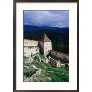  Watchtower and walls of Rasnov Castle, Brasov, Romania 