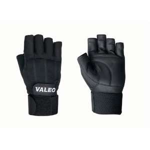 Competition Wrist Wrap Lifting Glove With Double Leather Palm  
