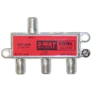  1GHz 130dB 3 Way F Pin Splitter Electronics