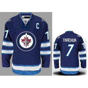 New Winnipeg Jets Jersey #7 Tkachuk Blue Hockey Jersey 