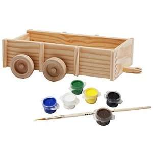  Wagon 3D Wood Toy Paint Kit Toys & Games